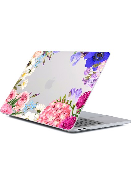 Macbook Air 15 INÇ(2023)A2941 M2/(2024)A3114 M3 Laptop Kılıfı Desen Plastik Koruyucu KAPAK-DDC-248 (Yurt Dışından)