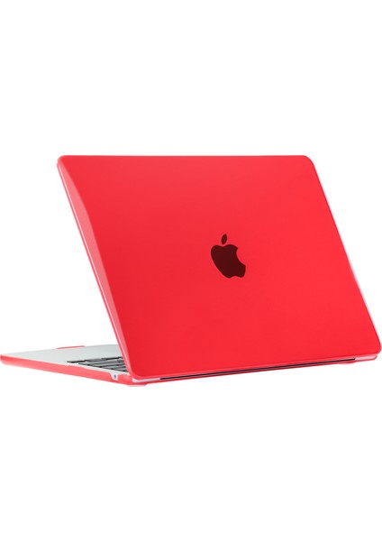 Macbook Air 15 INÇ(2023)M2 A2941/(2024)A3114 M3 Laptop Çantası Şeffaf Sert Pc Koruyucu Kapak-Kırmızı (Yurt Dışından)
