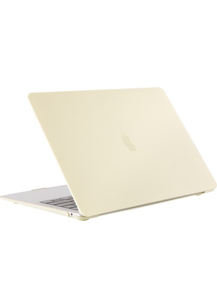 Digital Computer Home MacBook Pro 15 INÇ(2016-2017)A1707/(2018-2019)A1990 Kılıf Krem Dokulu Plastik Dizüstü Bilgisayar Kabuğu-Sarı (Yurt Dışından)