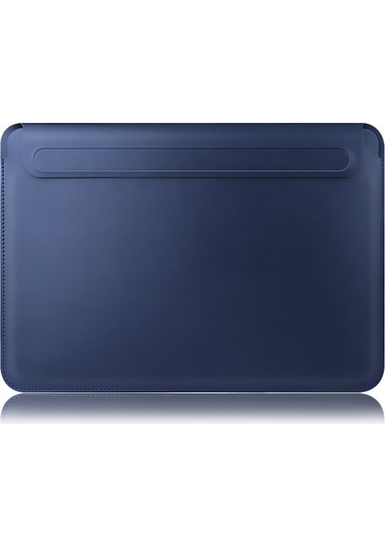 12 Inç Dizüstü Bilgisayar Kılıfı Ultra-Ince Pu Deri Dizüstü Bilgisayar Kılıfı Mouse Pad Ev ve Ofis Için-Mavi (Yurt Dışından)