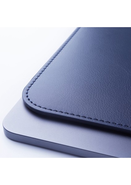 12 Inç Dizüstü Bilgisayar Kılıfı Ultra-Ince Pu Deri Dizüstü Bilgisayar Kılıfı Mouse Pad Ev ve Ofis Için-Mavi (Yurt Dışından) modelleri