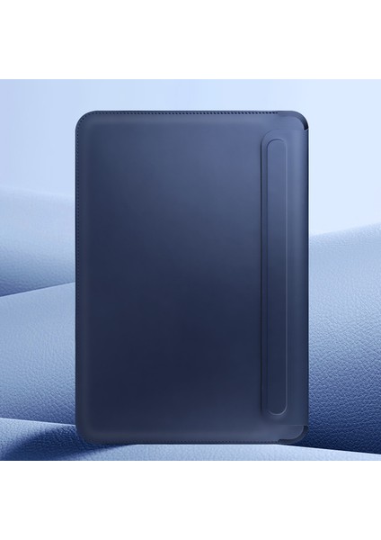 12 Inç Dizüstü Bilgisayar Kılıfı Ultra-Ince Pu Deri Dizüstü Bilgisayar Kılıfı Mouse Pad Ev ve Ofis Için-Mavi (Yurt Dışından) fırsatları