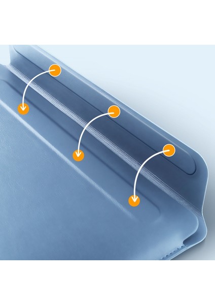 12 Inç Dizüstü Bilgisayar Kılıfı Ultra-Ince Pu Deri Dizüstü Bilgisayar Kılıfı Mouse Pad Ev ve Ofis Için-Mavi (Yurt Dışından) indirimleri