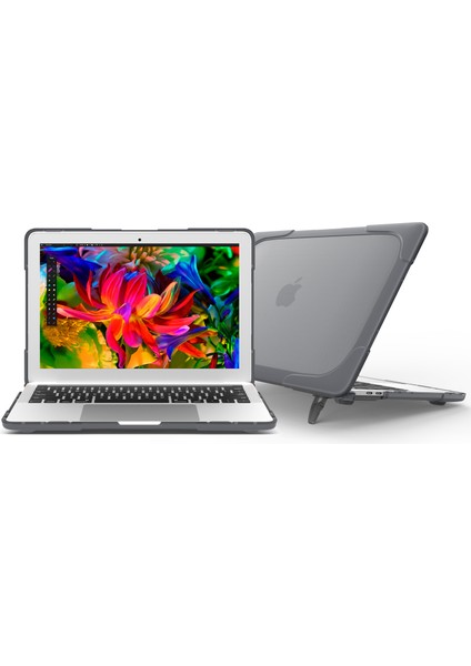 MacBook Pro 13 Inç Için Iki Parçalı Plastik + Tpu Koruyucu Dizüstü Bilgisayar Kılıfı Dokunmatik Çubuklu/dokunmatik Çubuksuz (2020-2016)A1706 A1989 A2159 A1708-GRI (Yurt Dışından)