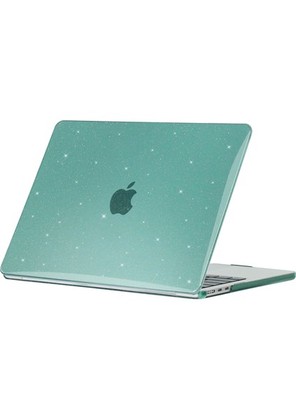 MacBook Pro 13 Inç (2016-2020)A1706 A1708 A1989 A2159 A2338 Laptop Case Yıldızlı Gökyüzü Sert Pc Kapak-Gece Yarısı Yeşil (Yurt Dışından)