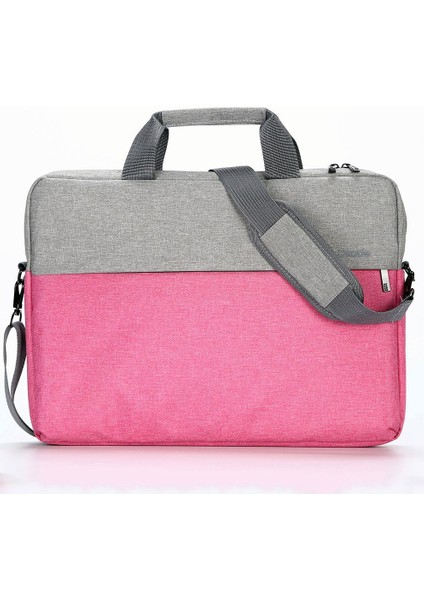Okade T52 15.6-Inç Laptop Çantası Omuz Çantası Su Geçirmez Dizüstü Bilgisayar Çantası (Omuz Askılı)-Pembe (Yurt Dışından)