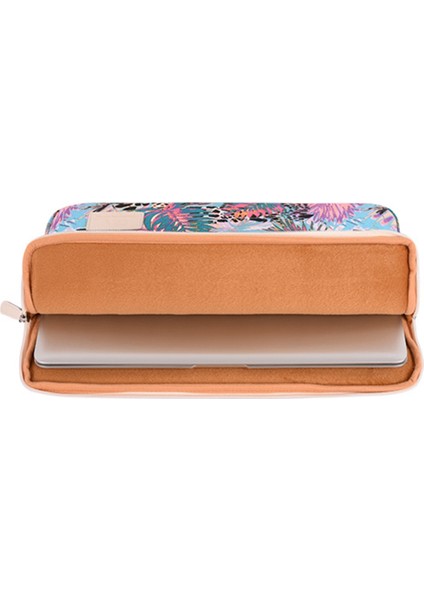 Canvasartısan T50 Yapraklar Desen Baskılı Darbeye Dayanıklı Kol Çantası 11 Inç Dizüstü Bilgisayarlar Için Taşınabilir Taşıma Çantası Ince Kanvas Çanta (Yurt Dışından) indirimleri