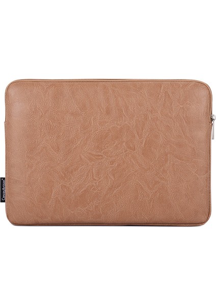Canvasartısan G31-36 11 Inç Dizüstü Bilgisayar Yumuşak Astar Taşıma Çantası Leopar Baskı Pu Deri Defter Koruyucu Kılıf-Haki (Yurt Dışından)