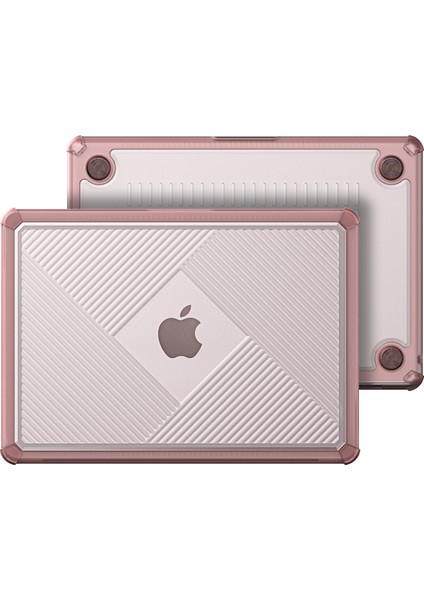Dux Ducıs Lcgh Serisi MacBook Pro 14 INÇ(2021)/(2023)KILIF Kapak Tpu+Pc Dizüstü Bilgisayar Koruyucu-Pembe (Yurt Dışından)