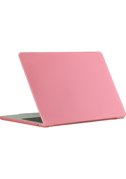 Macbook Air 15 INÇ(2023)M2 A2941/(2024)A3114 M3 Anti-Drop Dizüstü Bilgisayar Ince Kılıf-Pembe Için Darbeye Dayanıklı Mat Kılıf (Yurt Dışından)