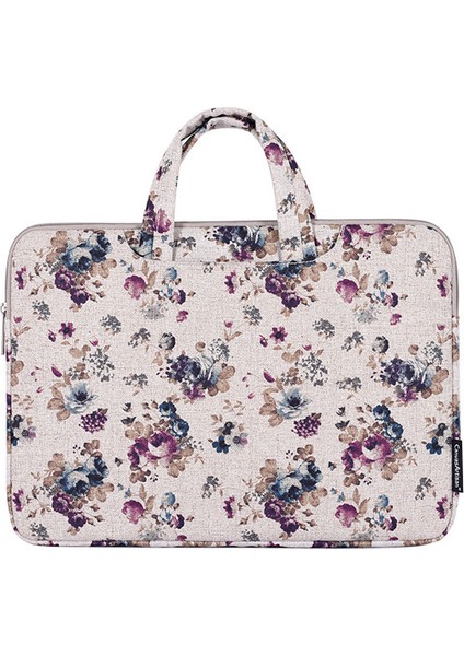 Canvasartısan H2-B02 14 Inç Kanvas Laptop Çantası Çiçek Desenli Dizüstü Taşıma Çantası (Yurt Dışından) fiyatları