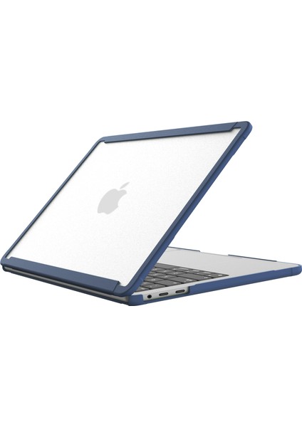 Benwıs Mp-Ssc Macbook Air 15 INÇ(2023)A2941/(2024)İNCE Kılıf Darbeye Dayanıklı Pc+Tpu Laptop Kapağı-Mavi (Yurt Dışından)