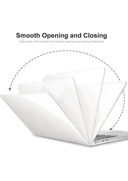 Macbook Air 15 Inç (2023)A2941/A3114 (Ab Versiyonu) Sert Pc Dizüstü Bilgisayar Kılıfı ile Tpu Klavye Filmi + Toz Geçirmez Fişler-Şeffaf (Yurt Dışından)