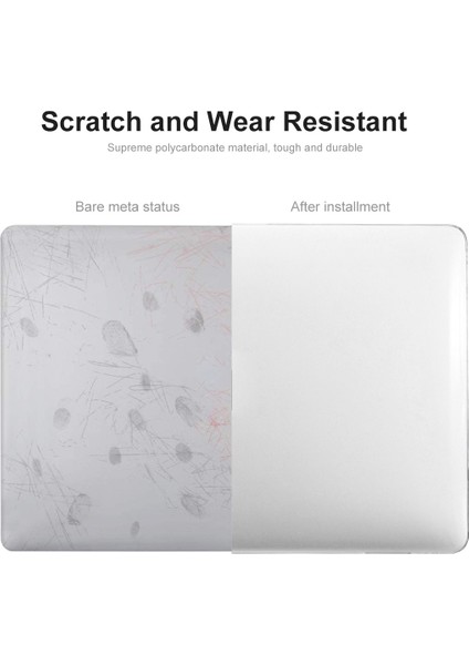 Macbook Air 15 Inç (2023)A2941/A3114 (Ab Versiyonu) Sert Pc Dizüstü Bilgisayar Kılıfı ile Tpu Klavye Filmi + Toz Geçirmez Fişler-Şeffaf (Yurt Dışından)