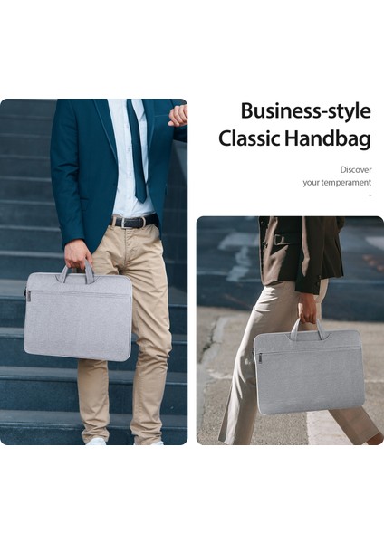 Dux Ducıs Lbtc Serisi 15.5-16 Inç Dizüstü Bilgisayar Koruyucu Taşıma Çantası Polyester Dizüstü Bilgisayar Çantası-Açık Gri (Yurt Dışından) modelleri
