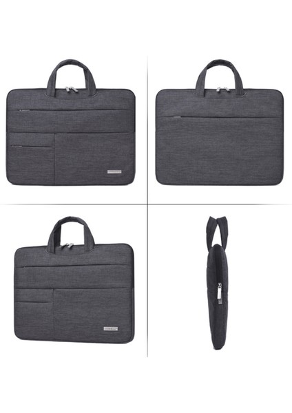 Canvasartısan L3-102 Dizüstü Bilgisayar Çantası Iş Dizüstü Bilgisayar Kolu Bilgisayar Kolu 13 Inç Laptop Çantası Küçük Kese Çanta-Koyu Gri (Yurt Dışından)