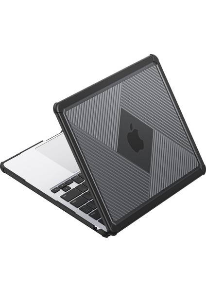 Dux Ducıs Lcgh Serisi MacBook Air 15 INÇ(2024)/(2023)KILIF Tpu+Pc Dizüstü Koruyucu Kapak-Siyah (Yurt Dışından) modelleri
