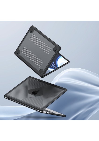 Dux Ducıs Lcgh Serisi MacBook Air 15 INÇ(2024)/(2023)KILIF Tpu+Pc Dizüstü Koruyucu Kapak-Siyah (Yurt Dışından) fırsatları