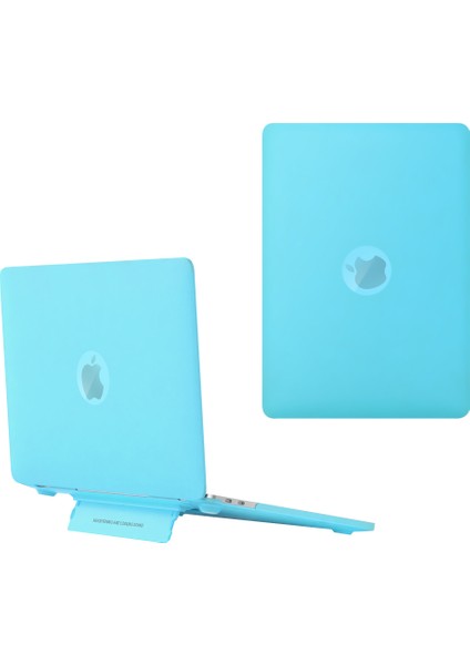 MacBook Pro 14 INÇ(2021)A2442/(2023)A2779 A2918 A2992 M1 Pro/m1 Max Sert Pc Laptop Kılıfı Isı Dağılımı Kickstand Kapak-Mavi (Yurt Dışından)