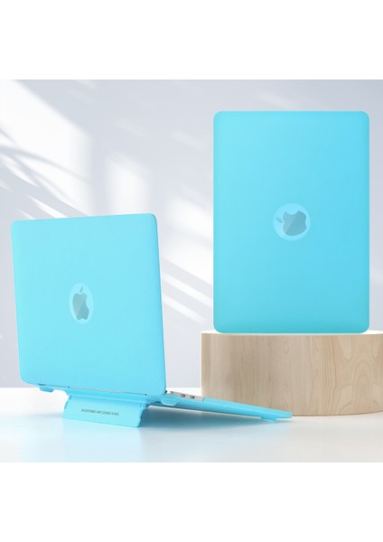 MacBook Pro 14 INÇ(2021)A2442/(2023)A2779 A2918 A2992 M1 Pro/m1 Max Sert Pc Laptop Kılıfı Isı Dağılımı Kickstand Kapak-Mavi (Yurt Dışından)