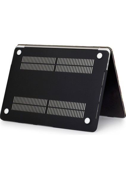 MacBook Pro 13 Inç 2016 Için Desenli Sert Koruyucu Kılıf A1706/A1708/A1989/A2159/A2251/A2289/A2338-MERMER Doku/siyah (Yurt Dışından) modelleri