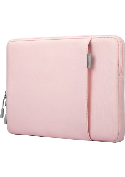Valuewın VL025 13 Inç Çok Fonksiyonlu Dizüstü Bilgisayar Ince Kol Çantası Laptop Taşıma Çantası Macbook-Pembe (Yurt Dışından)