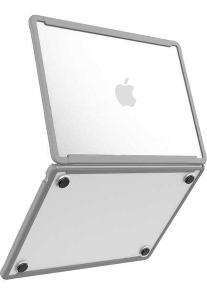Benwıs Mp-Ssc MacBook Air 13 INÇ(2022)A2681/(2024)SLIM Kılıf Pc+Tpu Laptop Kapağı-Gri (Yurt Dışından)