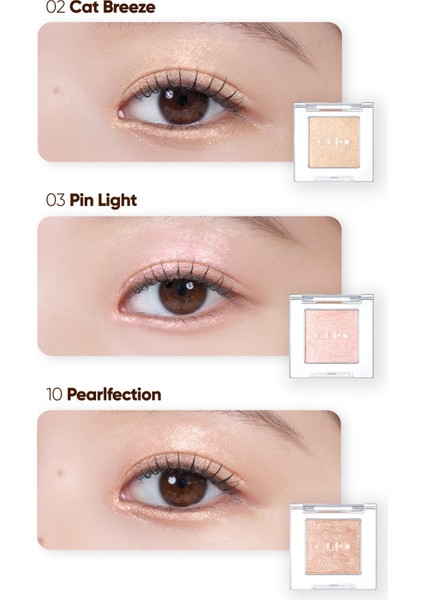 İnci Işıltılı Kremsi Dokuya Sahip Tekli Far CLIO Pro Single Shadow (23FW) (G02 Cat Breeze)