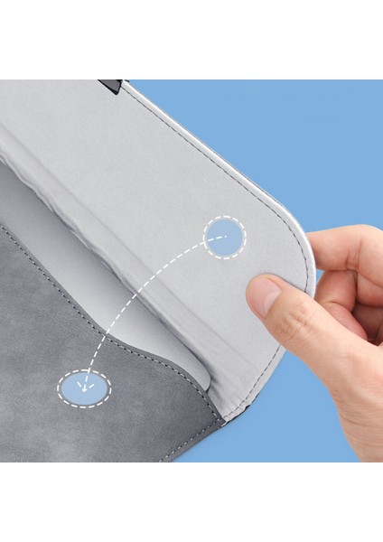 13 Inç Pu Deri Laptop Çantası Manyetik Kapaklı Yatay Dizüstü Bilgisayar Kolu-Pembe (Yurt Dışından) modelleri