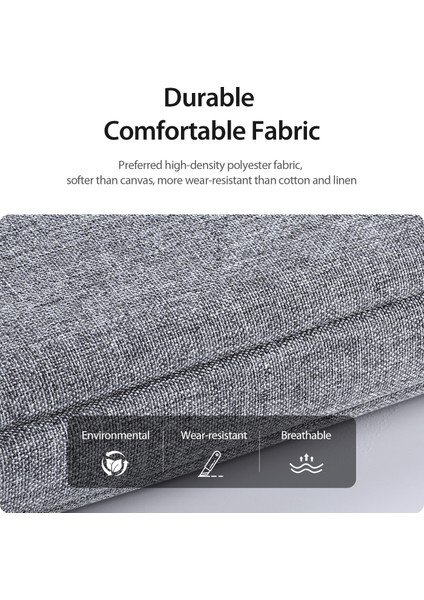 Dux Ducıs Lbtb Serisi 15.5-16 Inç Laptop Çantası Su Geçirmez Polyester Kumaş Bilgisayar Taşıma Çantası-Açık Gri (Yurt Dışından)