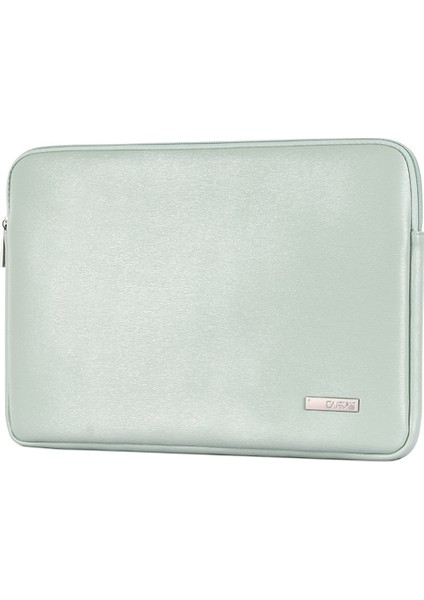 Canvasartısan L6-04 12 Inç Dizüstü Bilgisayar Kılıfı MacBook Için Moda Pu Deri Dizüstü Bilgisayar Koruma Çantası-Yeşil (Yurt Dışından)