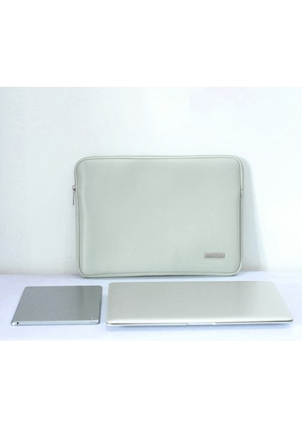 Canvasartısan L6-04 12 Inç Dizüstü Bilgisayar Kılıfı MacBook Için Moda Pu Deri Dizüstü Bilgisayar Koruma Çantası-Yeşil (Yurt Dışından)