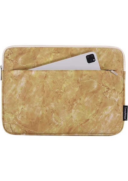 Canvasartısan H82-11 Yumuşak Astarlı Laptop Çantası Mermer Desenli Defter Kılıfı-14-Inç (Yurt Dışından)