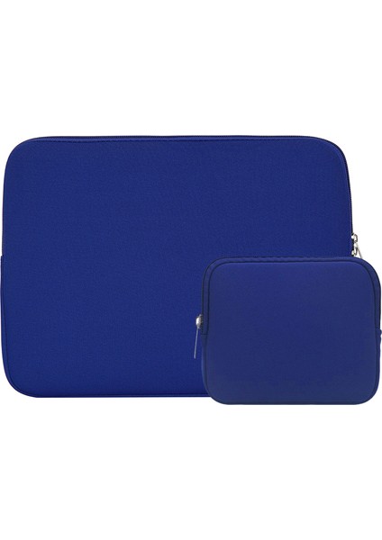 14 Inç Dizüstü Bilgisayar Için Küçük Çantalı Düz ​​renkli Dizüstü Bilgisayar Koruyucu Kol Çantası-Safir Mavi (Yurt Dışından)