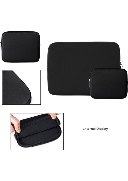 14 Inç Dizüstü Bilgisayar Için Küçük Çantalı Düz ​​renkli Dizüstü Bilgisayar Koruyucu Kol Çantası-Safir Mavi (Yurt Dışından) modelleri