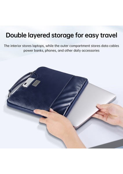 15-15.6 Inç Dizüstü Bilgisayar Taşıma Çantası Pu Deri Laptop Çantası-Kahverengi (Yurt Dışından) indirimleri