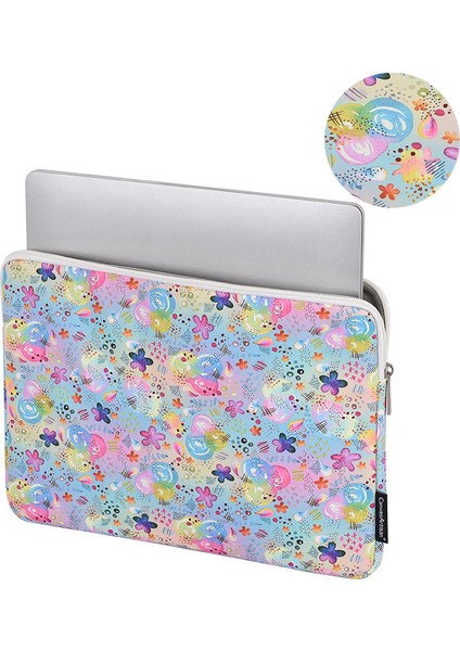 Canvasartısan H80-01 Renkli Desenli Laptop Çantası Notebook Taşıma Kesesi-11-Inç (Yurt Dışından)