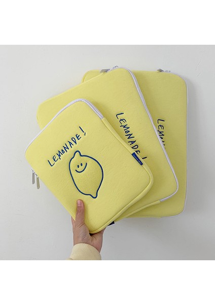 811 Limonata Nakış Dizüstü Koruyucu Kılıf Naylon Dizüstü Taşıma Çantası Kılıfı 15 Inç Dizüstü Bilgisayar Için (Yurt Dışından)