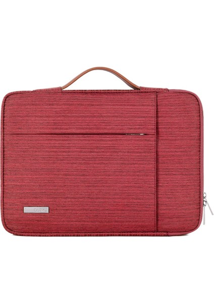 Canvasartısan K28-20 Yatay ve Dikey Cepli 13 Inç Laptop Fermuarlı Dizüstü Bilgisayar Kılıfı-Kırmızı (Yurt Dışından)