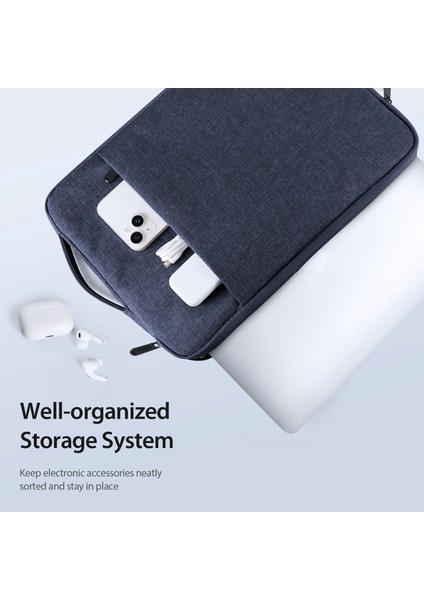 Dux Ducıs Lbdc Serisi 13-13.9 Inç Laptop Çantası Dikey Saplı Dizüstü Bilgisayar Çantası-Lacivert (Yurt Dışından)