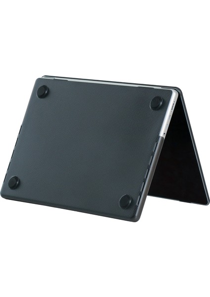 MacBook Pro 13 Inç A1706/A1708/A1989/A2159 Parmak Izi Önleyici Nokta Dokulu Sert Laptop Kılıfı Kolay Kurulum/kaldırma Çift Parça Tasarımlı Sert Kabuk Kılıf-Siyah (Yurt Dışından)