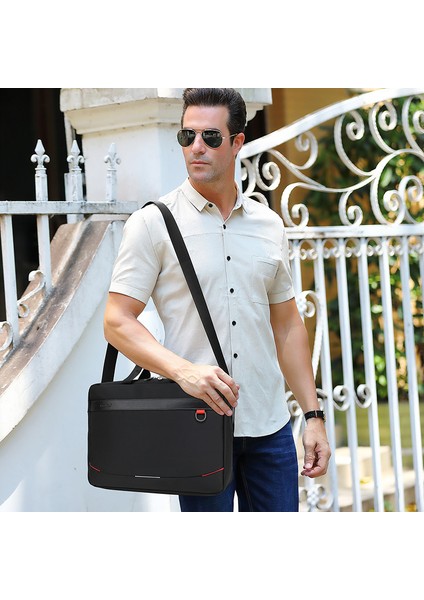 Büyük Kapasiteli 15.6 Inç Dizüstü Bilgisayar Çantası Tote El Çantası Messenger Omuz Crossbody Çanta Dizüstü Iş Evrak Çantası-Gri (Yurt Dışından) fiyatları