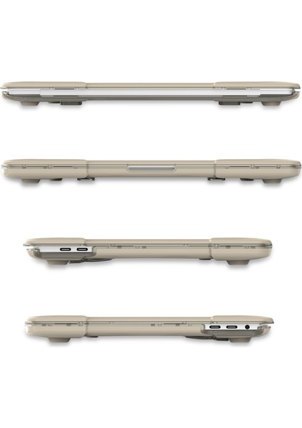MacBook Pro 13 Inç Için Iki Parçalı Plastik + Tpu Koruyucu Dizüstü Bilgisayar Kılıfı Dokunmatik Çubuklu/olmayan (2020-2016)A1706 A1989 A2159 A1708-HAKI (Yurt Dışından)