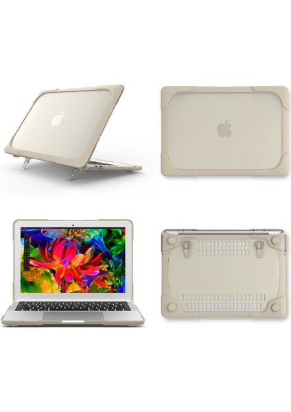 MacBook Pro 13 Inç Için Iki Parçalı Plastik + Tpu Koruyucu Dizüstü Bilgisayar Kılıfı Dokunmatik Çubuklu/olmayan (2020-2016)A1706 A1989 A2159 A1708-HAKI (Yurt Dışından)