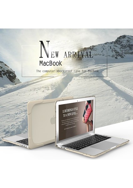 MacBook Pro 13 Inç Için Iki Parçalı Plastik + Tpu Koruyucu Dizüstü Bilgisayar Kılıfı Dokunmatik Çubuklu/olmayan (2020-2016)A1706 A1989 A2159 A1708-HAKI (Yurt Dışından)