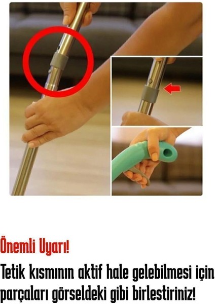 Vitello Sprey Mop 360 Derece Dönen Su Püskürtmeli Spray Mop 4 Adet Mikrofiber Mop Bez Beyaz fırsatları