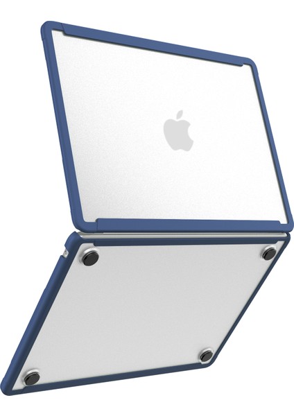 Benwıs Mp-Ssc MacBook Pro 13 INÇ(2016)A1706, A1708/(2018)/(2019)A1989, A2159/(2020)A2251, A2289, A2338 Pc+Tpu Laptop Kılıfı-Mavi (Yurt Dışından)