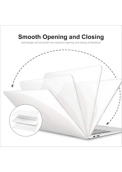 Enkay Hat Prınce Crystal Pc MacBook Pro 16 INÇ(2021)A2485-TRANSPARENT Için Ön ve Arka Koruyucu Kapak Anti-Damla Kabuk (Yurt Dışından)