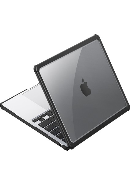 Dux Ducıs Lcgm Serisi Parlak Kılıf Macbook Air 13 INÇ(2022)/(2024)A2681 A3113 Çizilmez Tpu + Pc Kabuk-Siyah (Yurt Dışından)