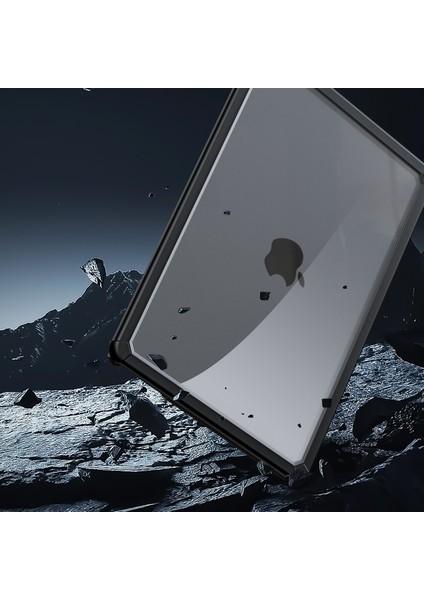 Dux Ducıs Lcgm Serisi Parlak Kılıf Macbook Air 13 INÇ(2022)/(2024)A2681 A3113 Çizilmez Tpu + Pc Kabuk-Siyah (Yurt Dışından)